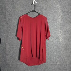 Rhone Performance Tee Men XL Red Activewear Short Sleeve Reflective Trim 16041